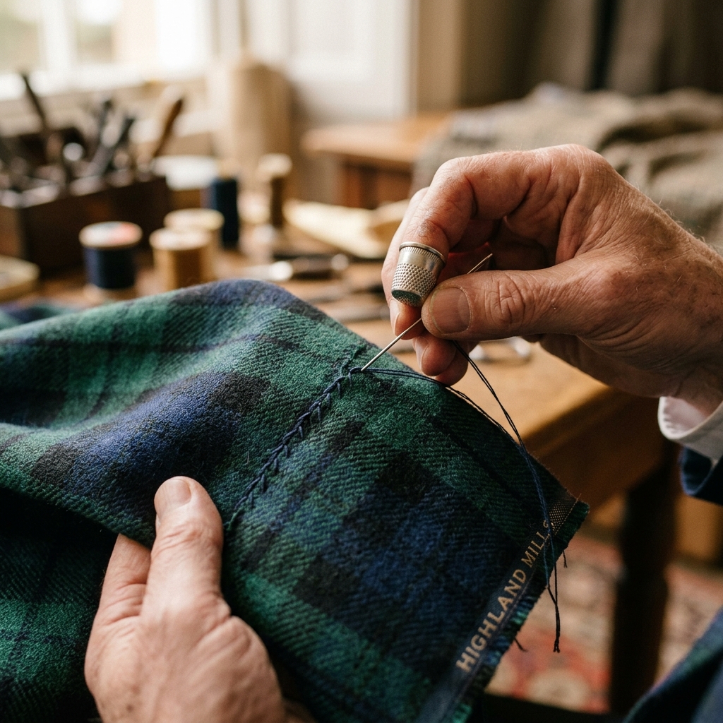 Preview of the Redmond Harvey Gown Collection Lookbook 2026 showcasing bespoke tartan tailoring